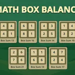 Aiguisez votre esprit avec Math Box Balance, un puzzle numérique amusant et stimulant. Échangez des blocs pour égaliser les sommes dans chaque boîte et testez…