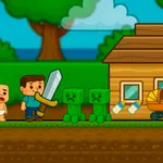 Guidez Steve et protégez Baby Noob des monstres dans cette aventure 2D palpitante. Nettoyez chaque zone et collectez les objets pour assurer un voyage sûr…