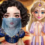 Explora dos mundos de moda: elegancia oriental antigua y chic urbano moderno. Crea atuendos impresionantes y decide qué estilo reina en este juego de cambio de…
