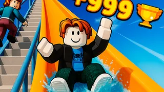 Grimpez des structures imposantes et dévalez des toboggans palpitants pour collecter des pièces dans ce jeu d'obby vibrant. Faites équipe avec des animaux…